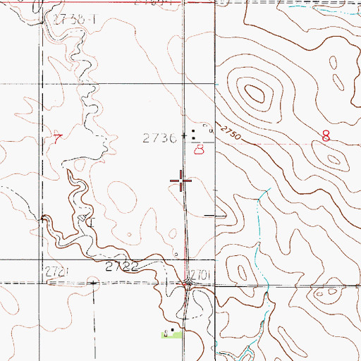 Topographic Map of Richey Division, MT
