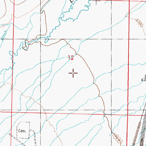 Topographic Map of Warm Springs Division, MT