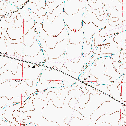 Topographic Map of Dillon Division, MT