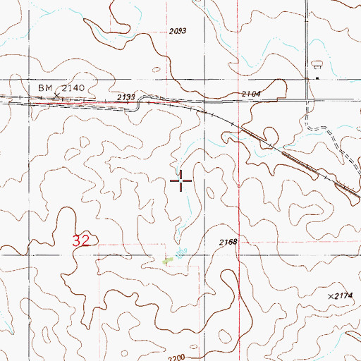 Topographic Map of East Roosevelt Division, MT