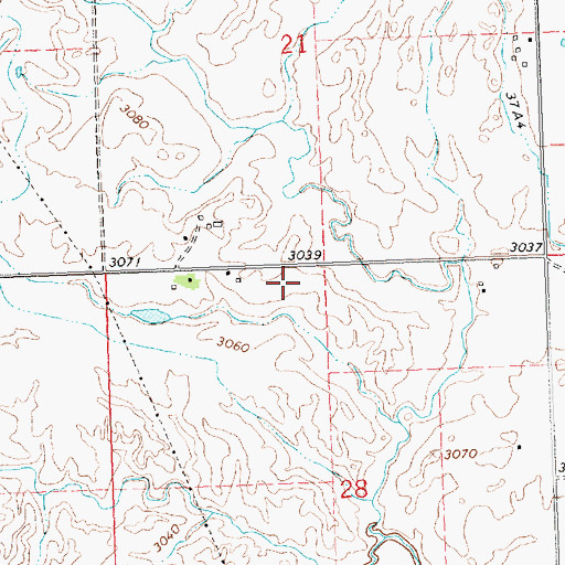 Topographic Map of Flathead Division, MT