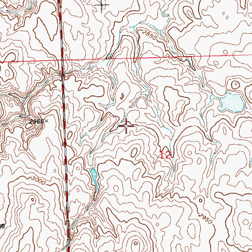 Topographic Map of Fort Belknap Division, MT