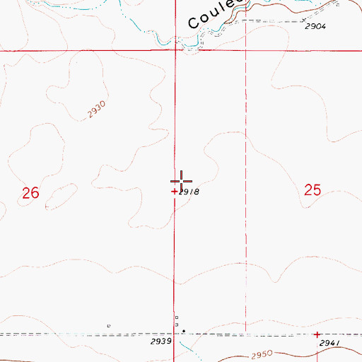 Topographic Map of Fort Benton Division, MT
