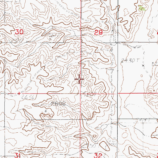 Topographic Map of Fort Peck Reservation Division, MT