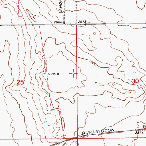 Topographic Map of Gildford Division, MT