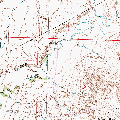 Topographic Map of Glasgow Division, MT