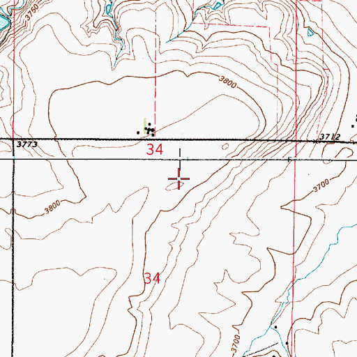 Topographic Map of Great Falls North Division, MT