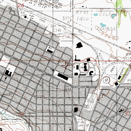 Topographic Map of Helena Division, MT