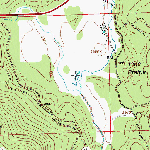 Topographic Map of Kalispell Southwest Division, MT