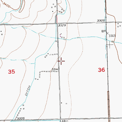 Topographic Map of Laurel Division, MT