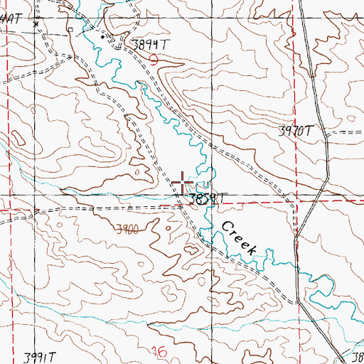 Topographic Map of Lavina Division, MT
