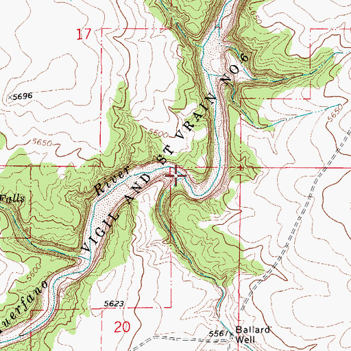 Topographic Map of Pine Arroyo, CO