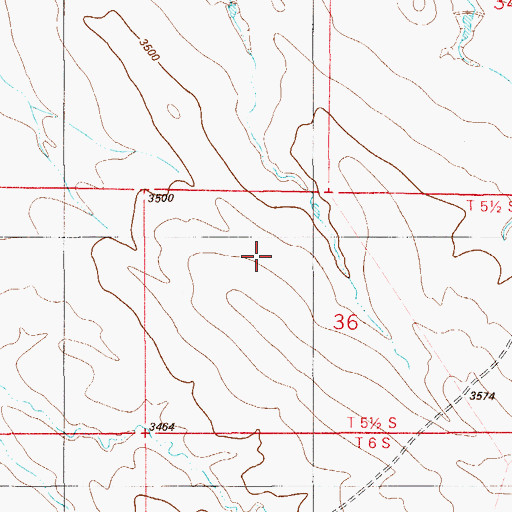 Topographic Map of Alzada-Boyes Division, MT