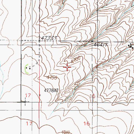 Topographic Map of Manhattan Division, MT