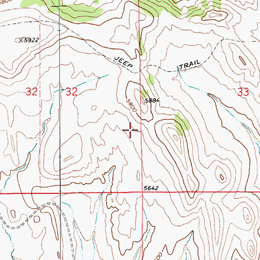 Topographic Map of Martinsdale-Ringling Division, MT