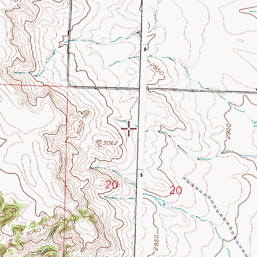 Topographic Map of North Treasure Division, MT