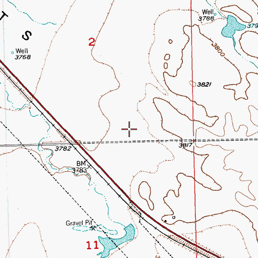 Topographic Map of Northwest Yellowstone Division, MT