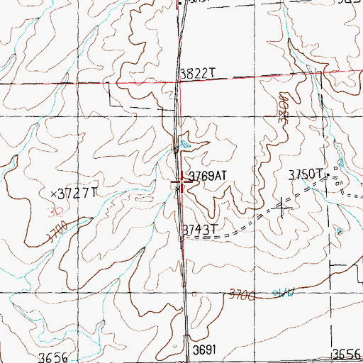 Topographic Map of Roundup Division, MT
