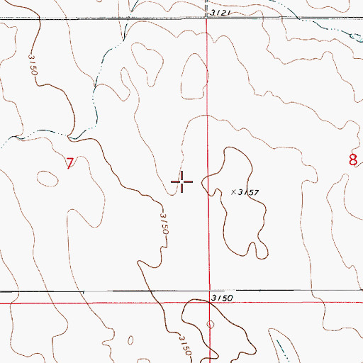Topographic Map of Rudyard Division, MT