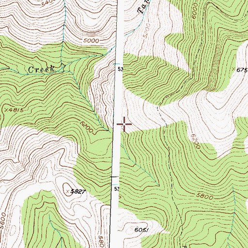 Topographic Map of South Fork Division, MT