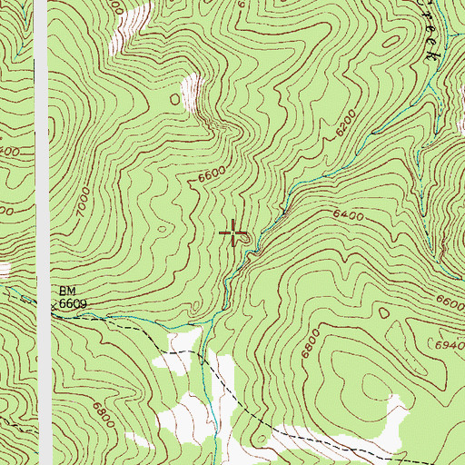 Topographic Map of South of the Yellowstone Division, MT