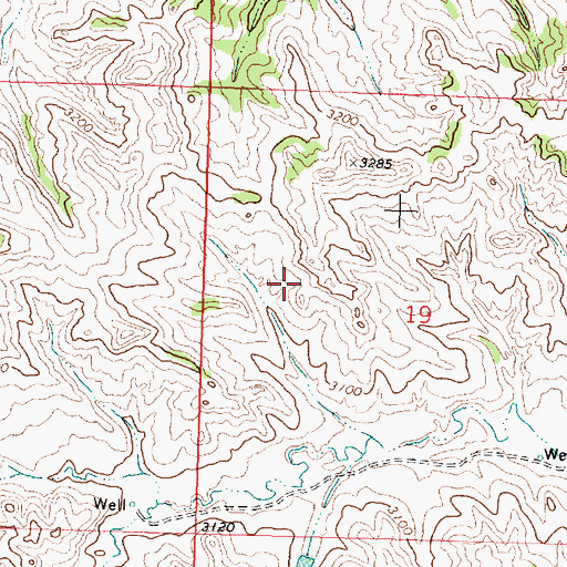 Topographic Map of South Treasure Division, MT