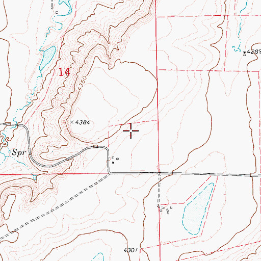 Topographic Map of Stanford Division, MT