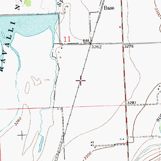 Topographic Map of Stevensville Division, MT