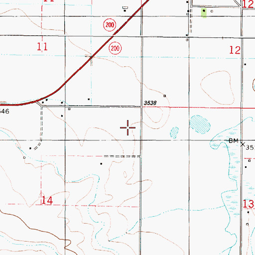 Topographic Map of Sun River Valley Division, MT