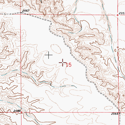 Topographic Map of Terry South Division, MT