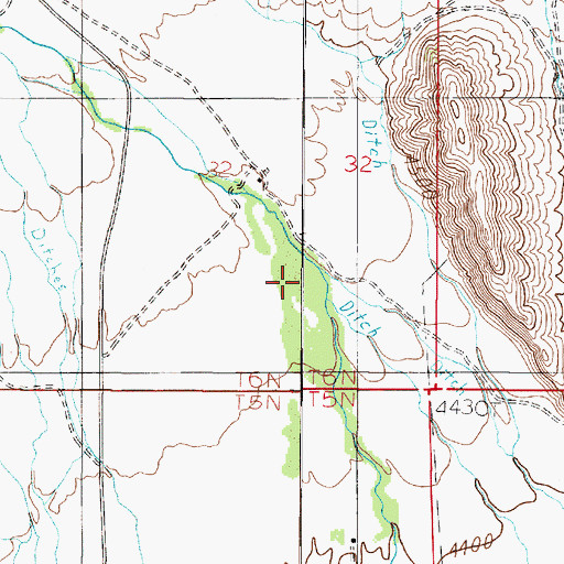 Topographic Map of Townsend West Division, MT