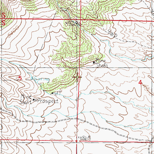 Topographic Map of Twin Bridges Division, MT