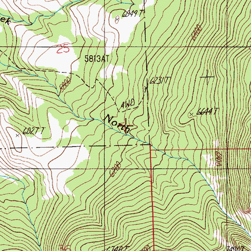 Topographic Map of Livingston Division, MT