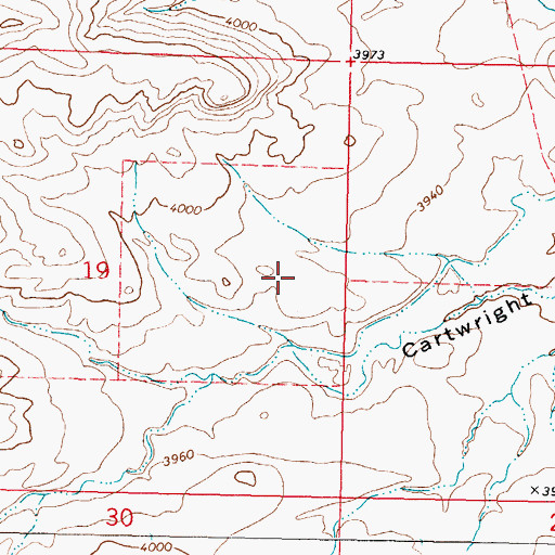 Topographic Map of Valier-Dupuyer Division, MT