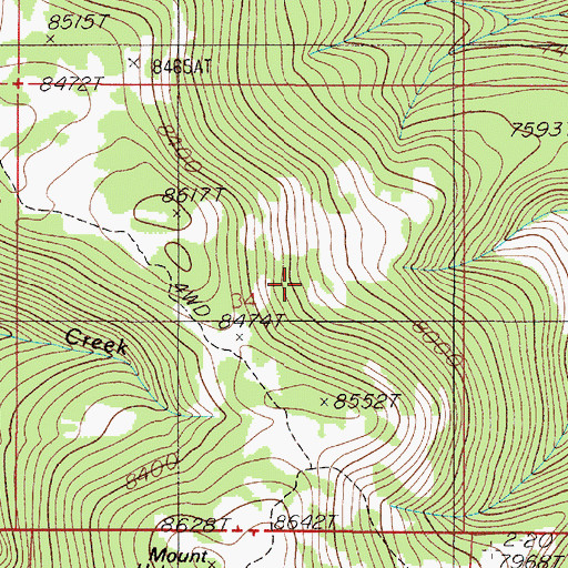Topographic Map of West Yellowstone Division, MT