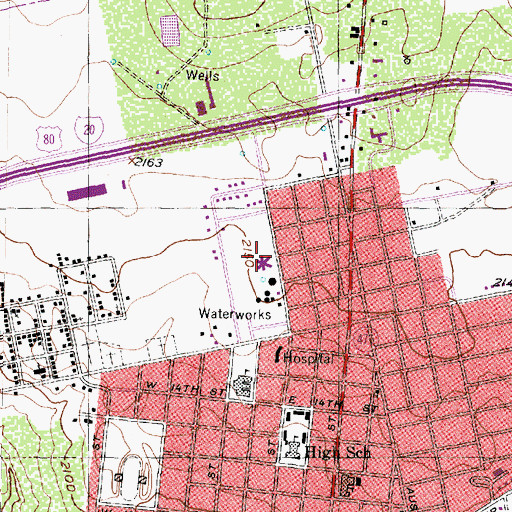 Topographic Map of Kristi Lee Manor, TX