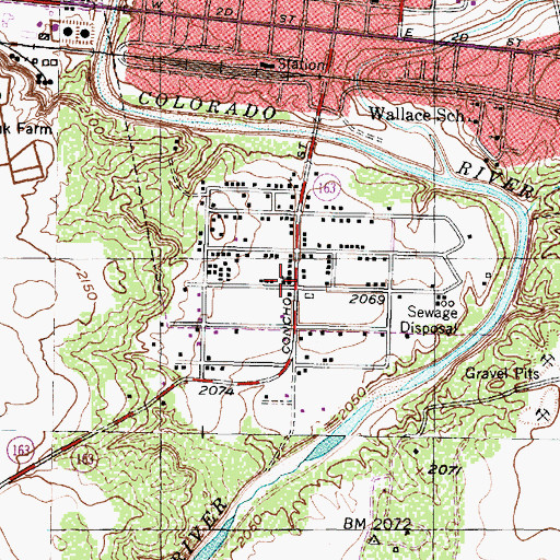 Topographic Map of Templo Palabras de Vida (historical), TX