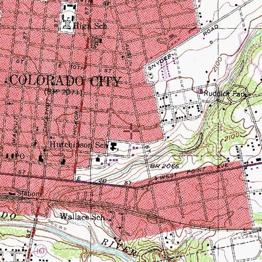 Topographic Map of Kingdom Hall of Jehovahs Witnesses, TX