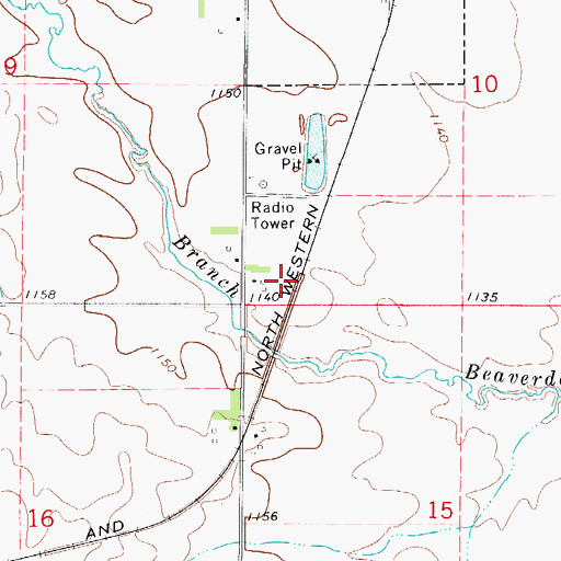 Topographic Map of Stille Wildlife Area, IA
