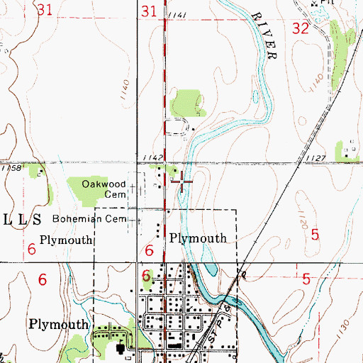 Topographic Map of Strand Park, IA