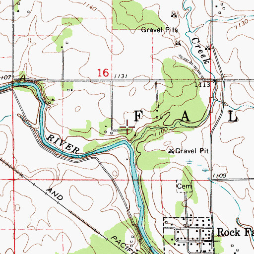 Topographic Map of White Wildlife Area, IA