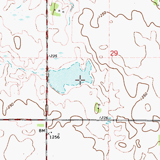 Topographic Map of Wild Goose Marsh, IA