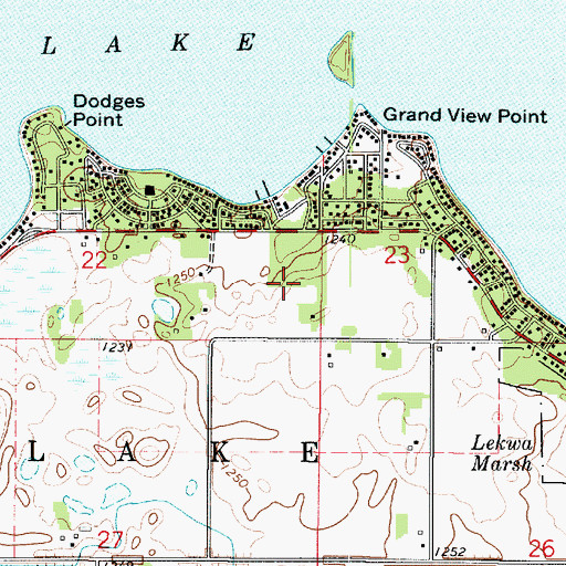 Topographic Map of Park Post Office (historical), IA