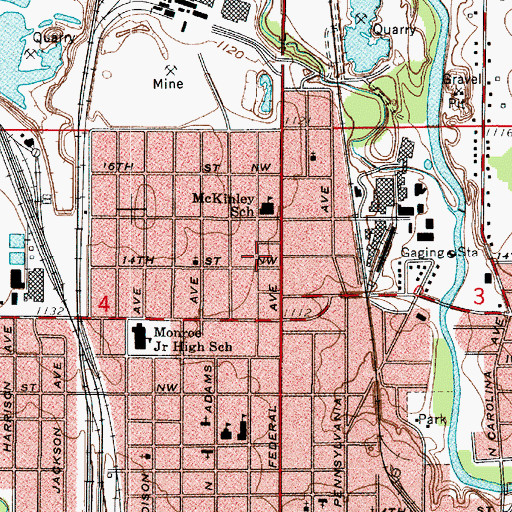 Topographic Map of Spirit of the Dove Church, IA
