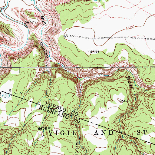 Topographic Map of West Turkey Canyon, CO
