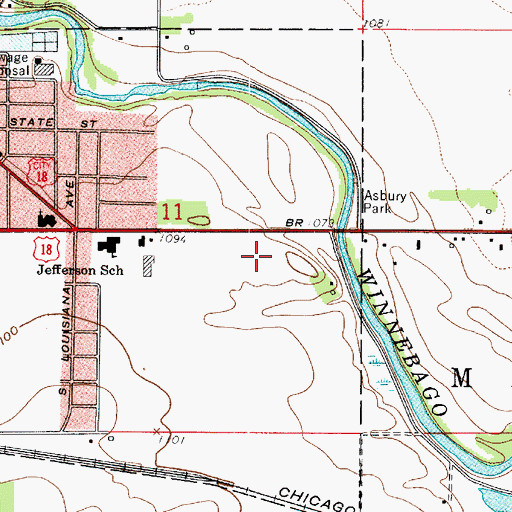 Topographic Map of Regency Square Mall, IA