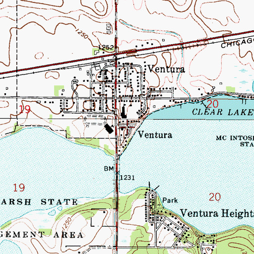 Topographic Map of Redeemer Lutheran Church, IA