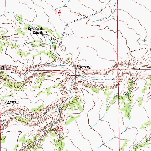 Topographic Map of Lone Jack Canyon, CO