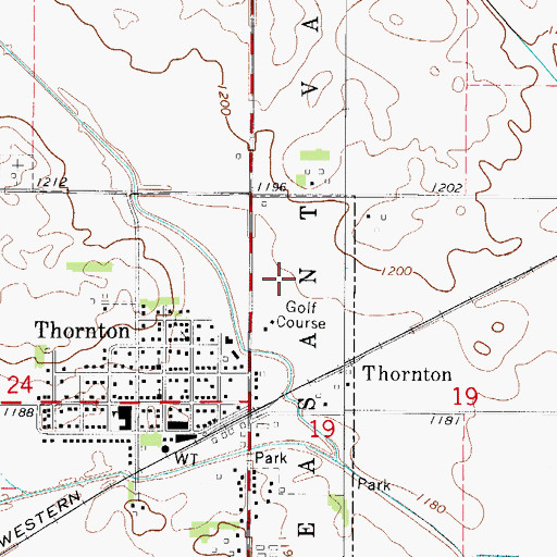 Topographic Map of Pleasant Valley Golf Club, IA