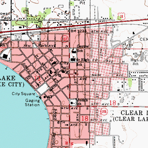 Topographic Map of The Church of Jesus Christ of Latter Day Saints, IA